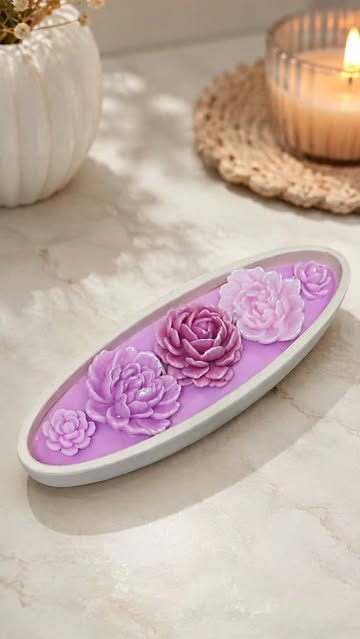 شمع قایقی یاسی