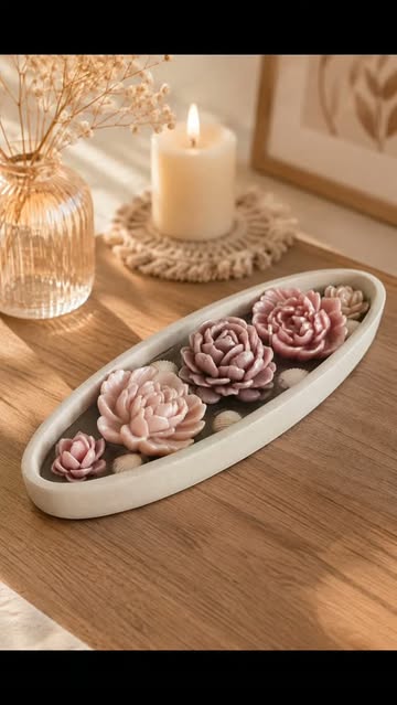 شمع گل قایقی 1